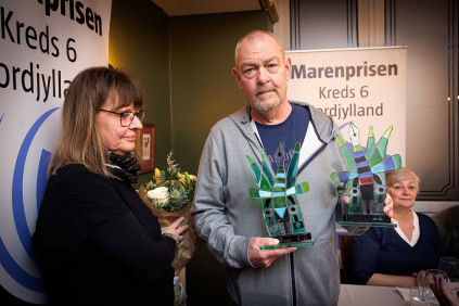 Vinder af Marenprisen 2023  - Per Harder Højbjerg og Jesper Bo Winther, TV2 Nord. Foto: Torben Hansen